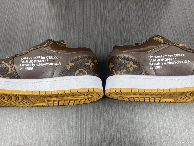 O-W -LouiV Low (WITH JORDAN CASE) AIR 1 Top 0729